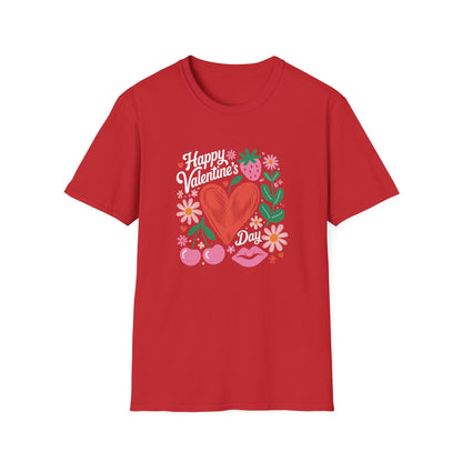 Groovy Valentine's Day T-Shirt | Adorable Retro Heart & Flower Love Tee for Women & Girls | Sweet Holiday Gift