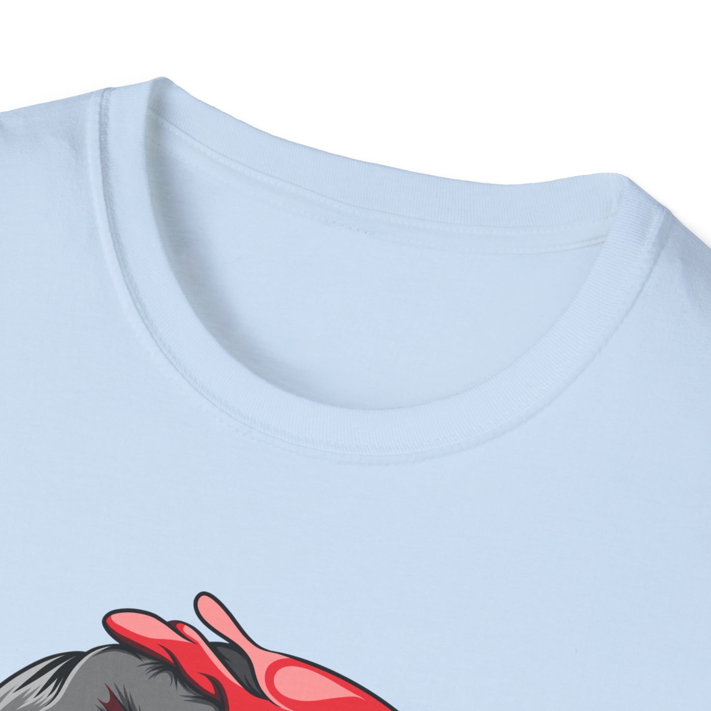 Awesome Split Personality Skull Emoji T-Shirt - Unique Edgy Design for Dark Humor & Bold Style