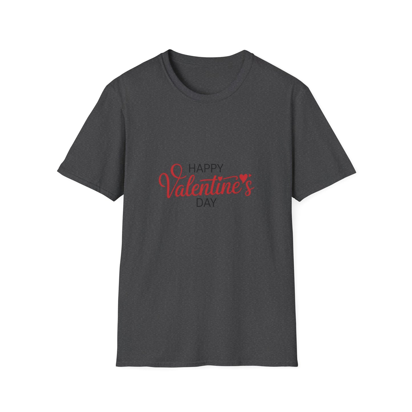 Romantic Happy Valentine's Day T-Shirt | Script Love Hearts Tee for Couples & Sweethearts | Perfect V-Day Gift