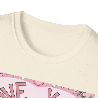 Charming "Love You Forever" Floral T-Shirt - Romantic Daisy & Rose Bouquet Tee for Sweet Hearts & Special Gifts