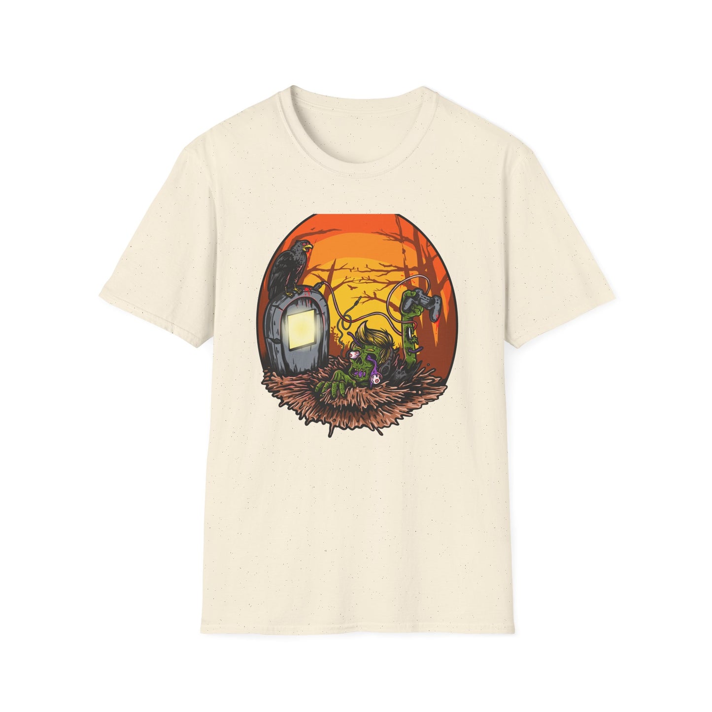 Epic Zombie Gamer T-Shirt: Undead Rising for Next-Gen Play | Spooky Horror Gaming Tee for Gamers