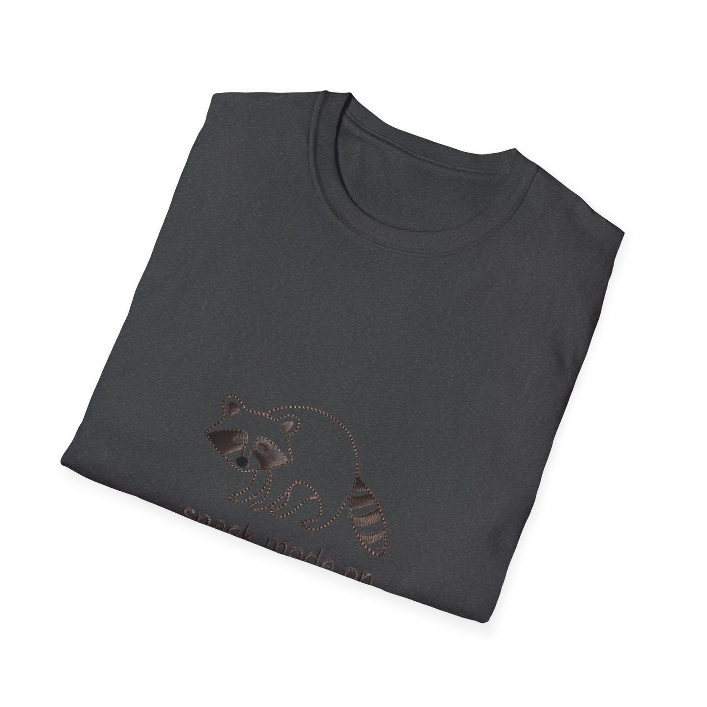 Epic Raccoon 'Snack Mode On' T-Shirt | Funny Animal Foodie Tee | Cozy & Unique Gift Idea for Wildlife Lovers