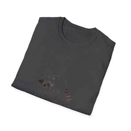 Epic Raccoon 'Snack Mode On' T-Shirt | Funny Animal Foodie Tee | Cozy & Unique Gift Idea for Wildlife Lovers