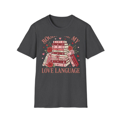 Charming Books Are My Love Language T-Shirt | Cozy Reader & Librarian Gift | Aesthetic Book Lover Tee