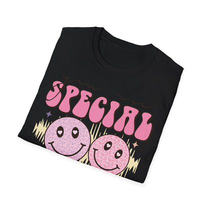 Groovy 'You Are Special To Me' T-Shirt | Retro Smiley Heart Eyes Tee | Unique Appreciation Gift for Loved Ones
