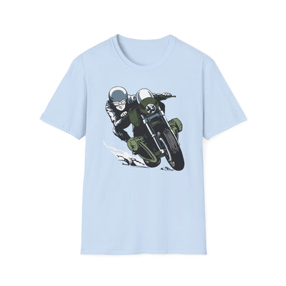 Epic Cafe Racer Motorcycle Rider T-Shirt - Thrilling Vintage Biker Tee for Adrenaline Junkies & Road Trip Lovers