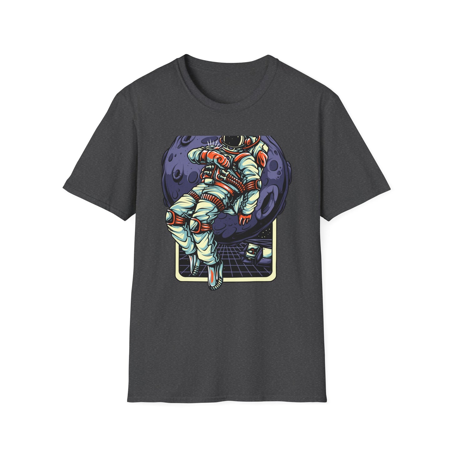 Epic Spaceman Time Check T-Shirt | Retro Astronaut Moon Mission Tee | Unique Sci-Fi Graphic Apparel for Space Lovers