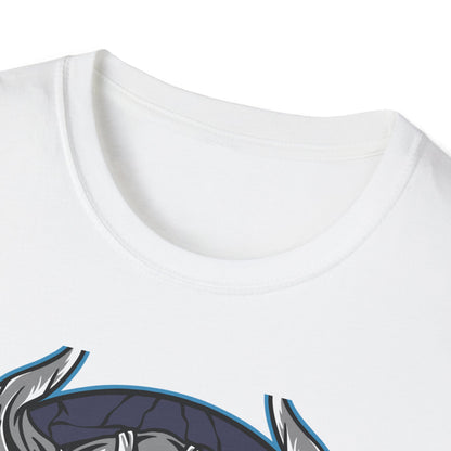 Epic Viking Skull T-Shirt | Fierce Horned Warrior Design Tee for Men | Bold Norse Mythology Apparel
