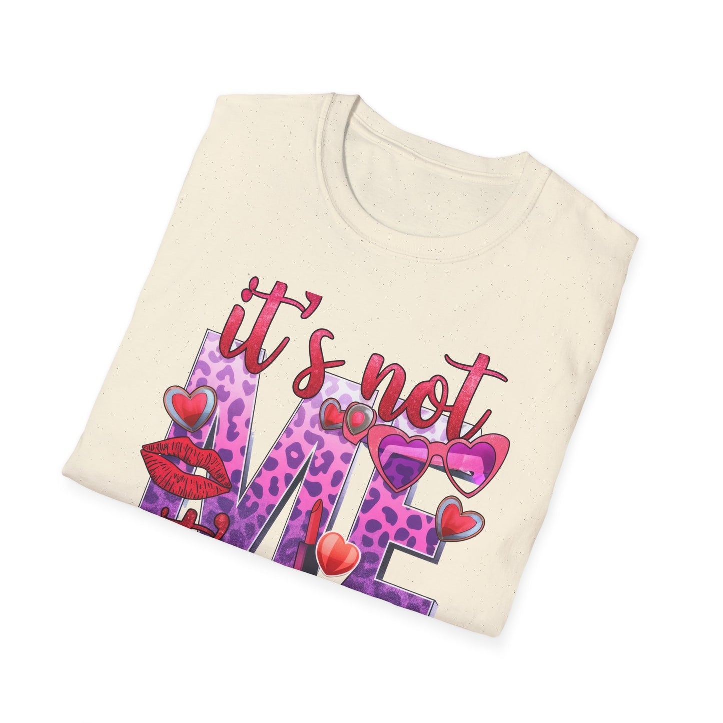 Sassy 'It's Not Me, It's You' T-Shirt | Fierce Glitter Leopard Print Statement Tee for Women | Trendy Self-Love Gift