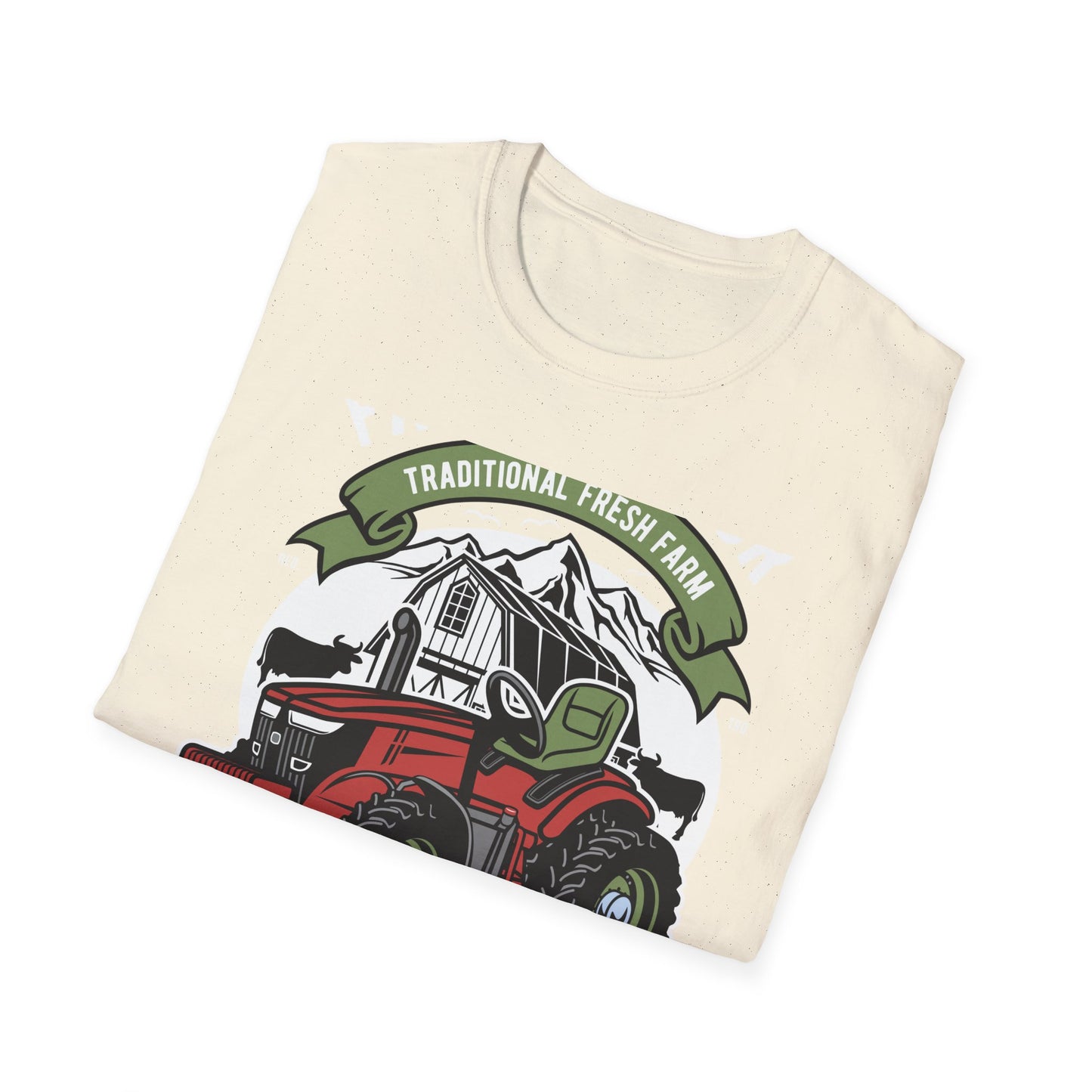 Classic Red Tractor Farm T-Shirt | Traditional Fresh Agriculture Tee | Premium Country Life & Farmer Gift