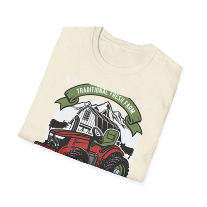 Classic Red Tractor Farm T-Shirt | Traditional Fresh Agriculture Tee | Premium Country Life & Farmer Gift
