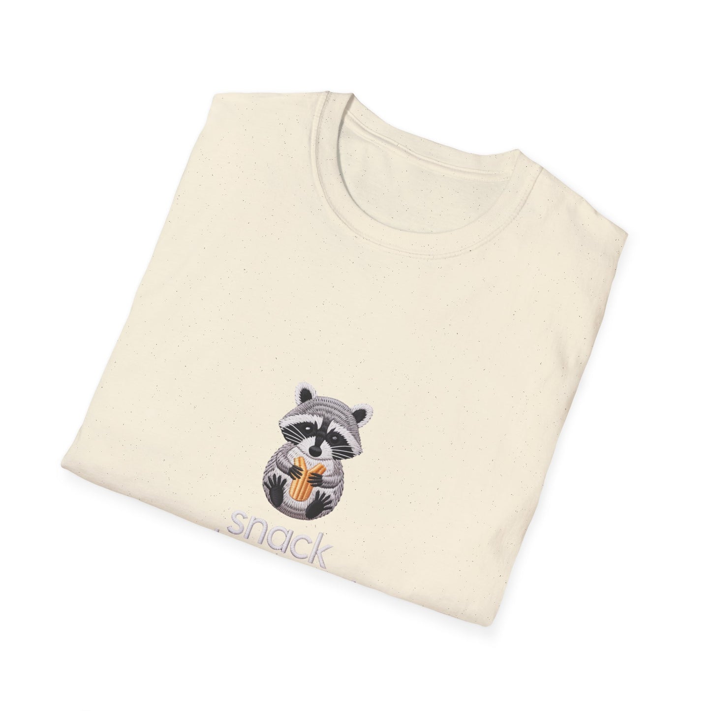 Adorable 'Snack Obsessed' Raccoon T-Shirt - Funny Animal Foodie Tee for Ultimate Comfort & Style!
