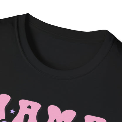 Trendy Groovy MAMA T-Shirt for Moms | Adorable Pink Purple Bow Tee | Perfect Mother's Day Gift for Her