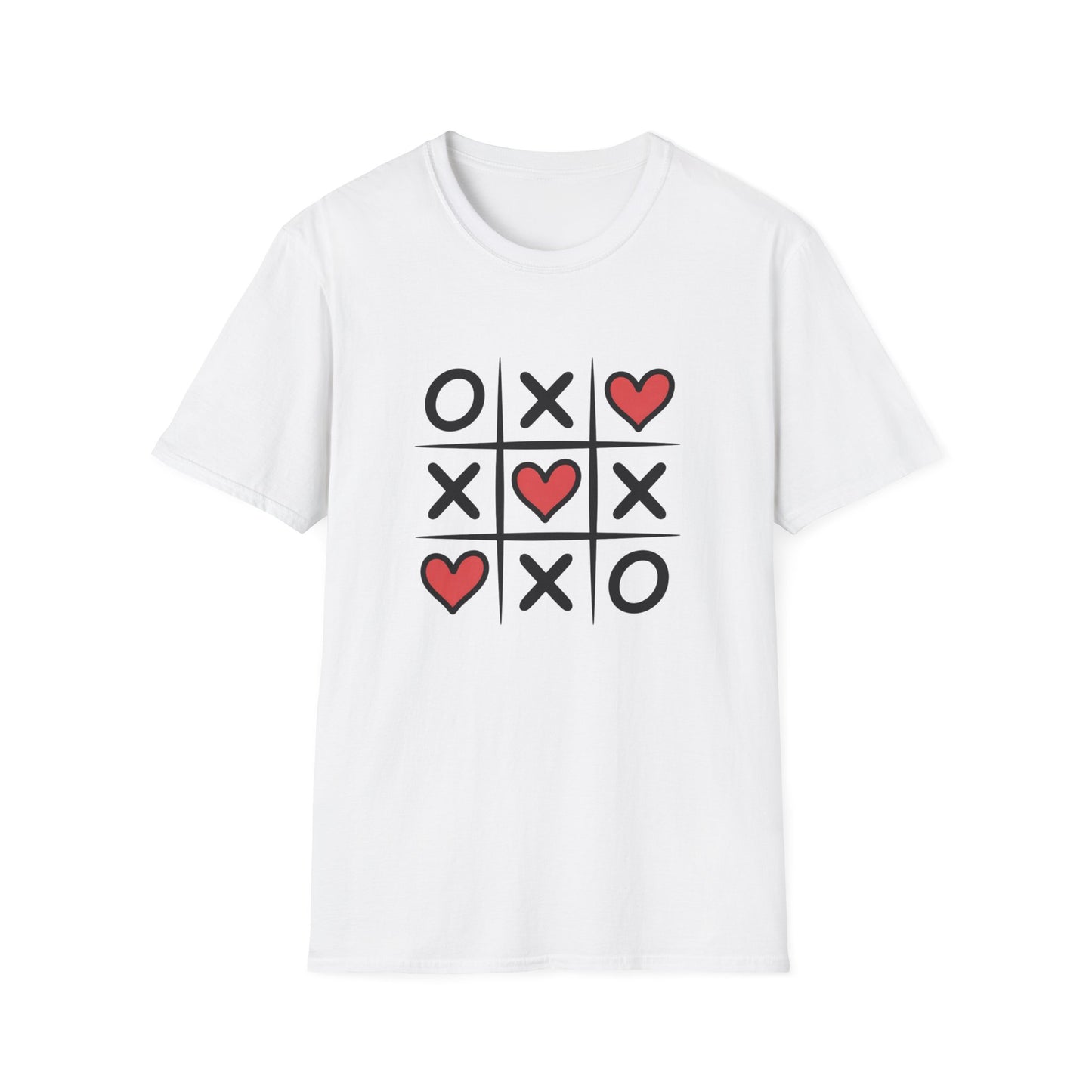 Adorable Tic Tac Toe Love Wins T-Shirt | Sweet Hearts Valentine's Day Tee for Couples & Romantics | Unique Gift Idea