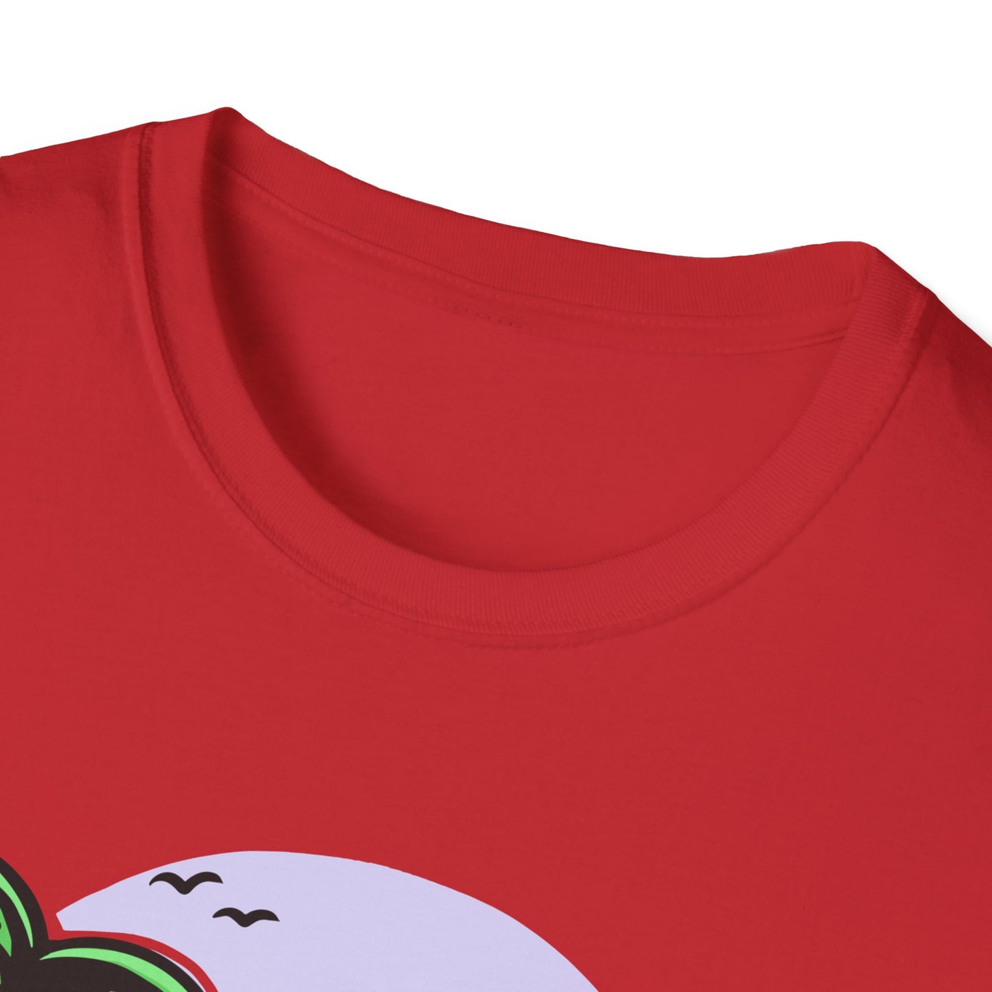 Vibrant Tropical Skull T-Shirt | Beach Sunset & Palm Tree Design | Unique Summer Vacation Tee | Cool Edgy Casual Wear