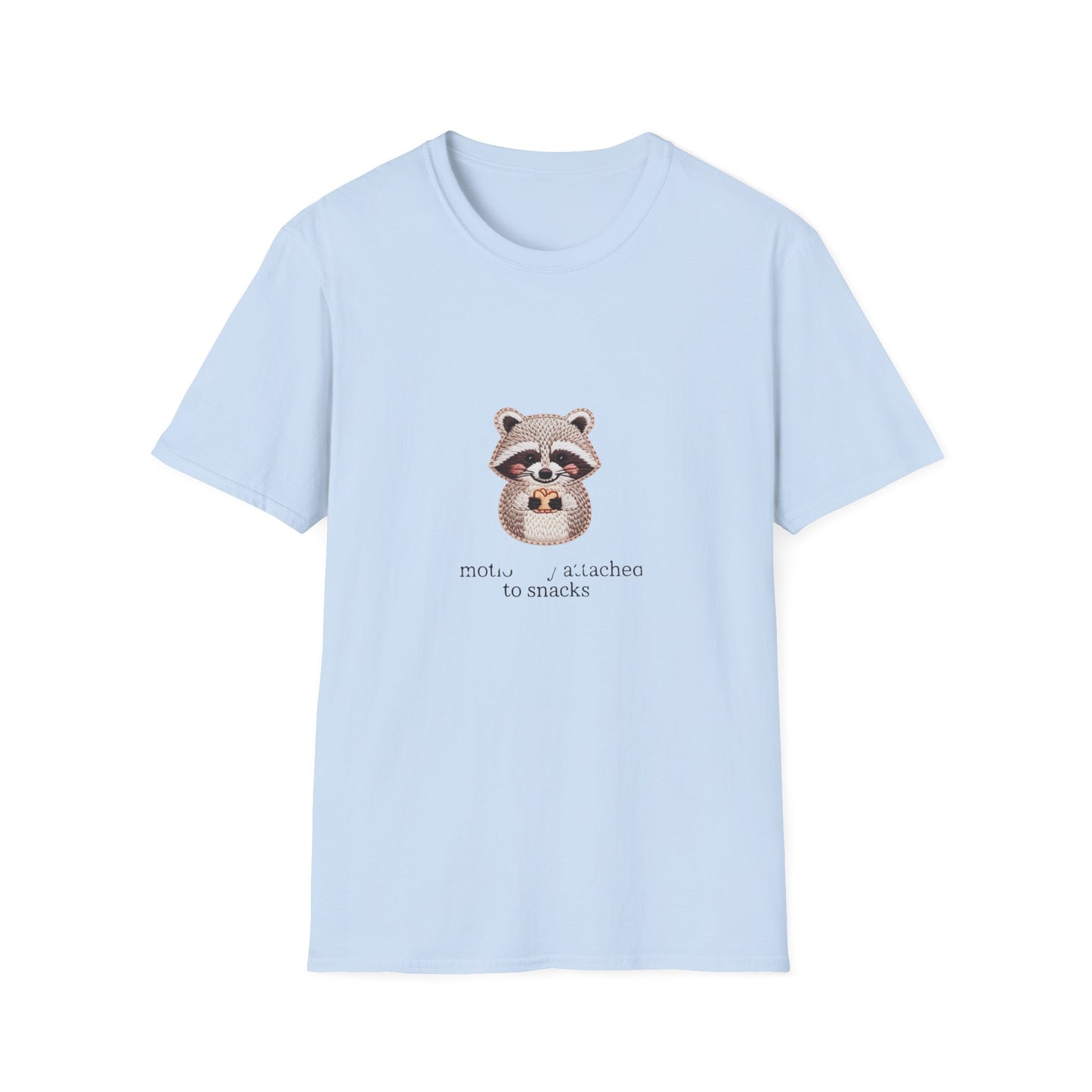 Adorable 'Emotionally Attached to Snacks' Raccoon T-Shirt - Hilarious Foodie & Animal Lover Tee - Unique Gift!