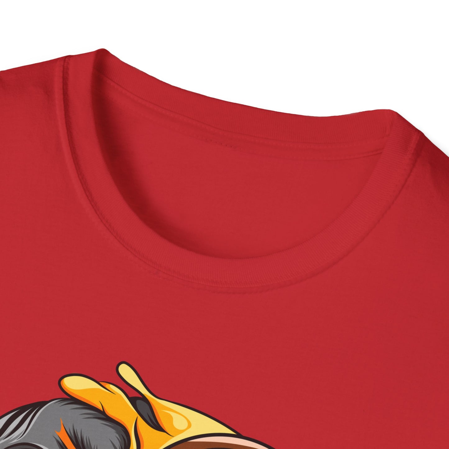 Edgy Half Skull Half Emoji T-Shirt | Unique Melting Monocle Face Tee | Awesome Duality Art for Bold Style