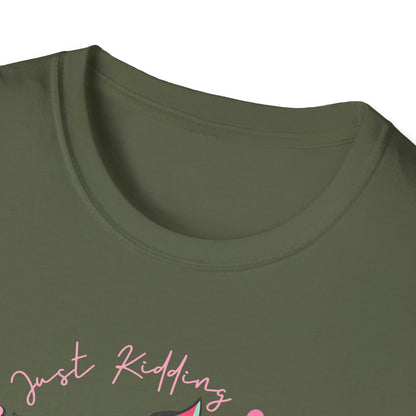 Sassy Skull 'Free Hugs Just Kidding' T-Shirt | Edgy Pink Heart Sunglasses & Broken Hearts Tee | Funny Personal Space Gift for Her