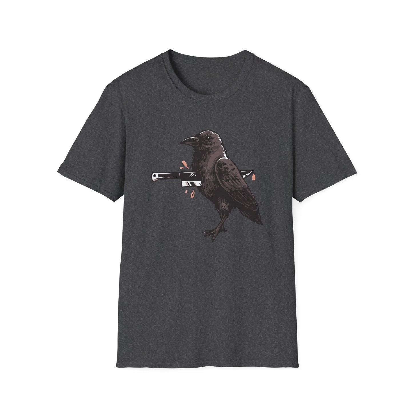 Striking Impaled Raven T-Shirt - Bold Dark Art Gothic Tee for Edgy Style & Alternative Fashion