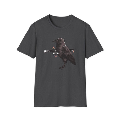 Striking Impaled Raven T-Shirt - Bold Dark Art Gothic Tee for Edgy Style & Alternative Fashion
