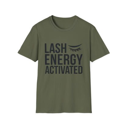 Lash Energy Activated T-Shirt | Empowering Eyelash Lover & Lash Tech Tee | Ultimate Beauty Fan Gift
