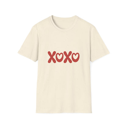 Charming XOXO Hearts T-Shirt | Cute Hugs & Kisses Love Tee | Sweet Valentine's Day Gift | Trendy Comfort Top