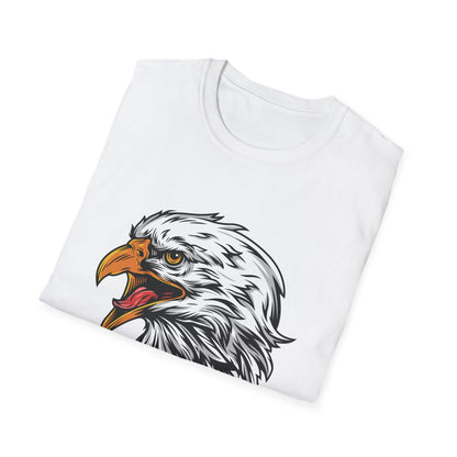 Fierce Screaming Eagle Head T-Shirt - Majestic Bald Eagle Graphic Tee for Wildlife Lovers & Patriots | Bold Animal Print Apparel