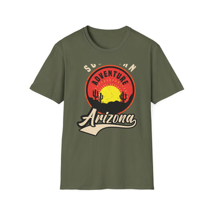 Southern Arizona Adventure T-Shirt: Vintage Desert Sunset & Cactus Tee - Explore the Southwest!