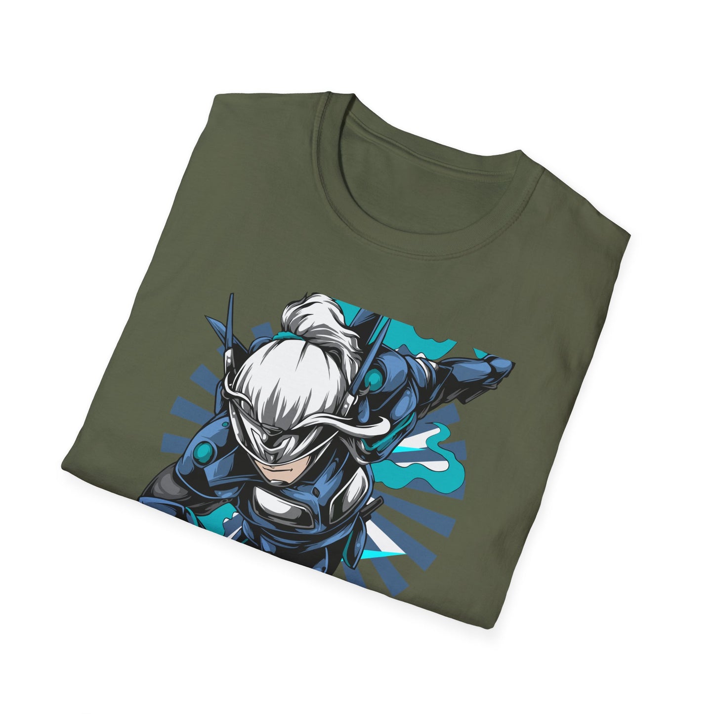 Epic Cybernetic Warrior Anime T-Shirt | Dynamic Futuristic Hero Manga Tee for Gamers & Sci-Fi Fans
