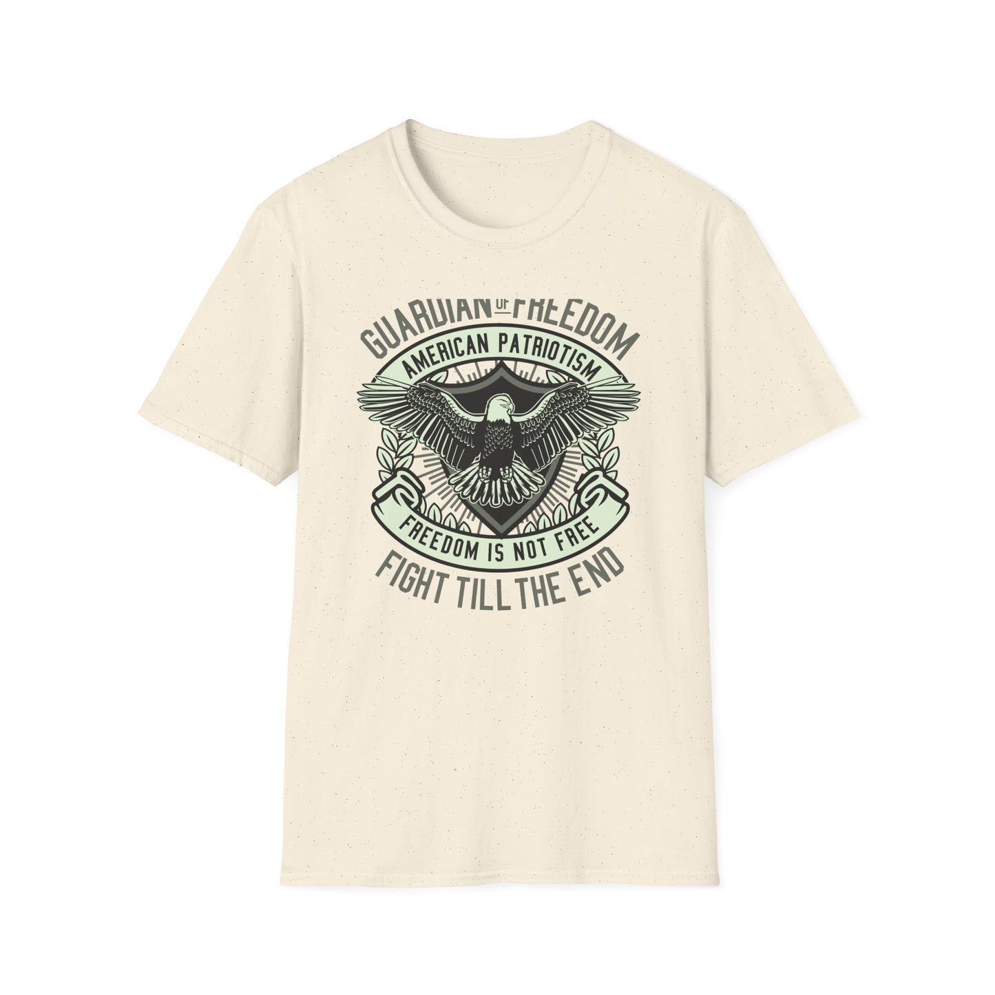 Bold Guardian of Freedom American Patriotism T-Shirt - Majestic Eagle 'Freedom Is Not Free' USA Graphic Tee for Proud Americans
