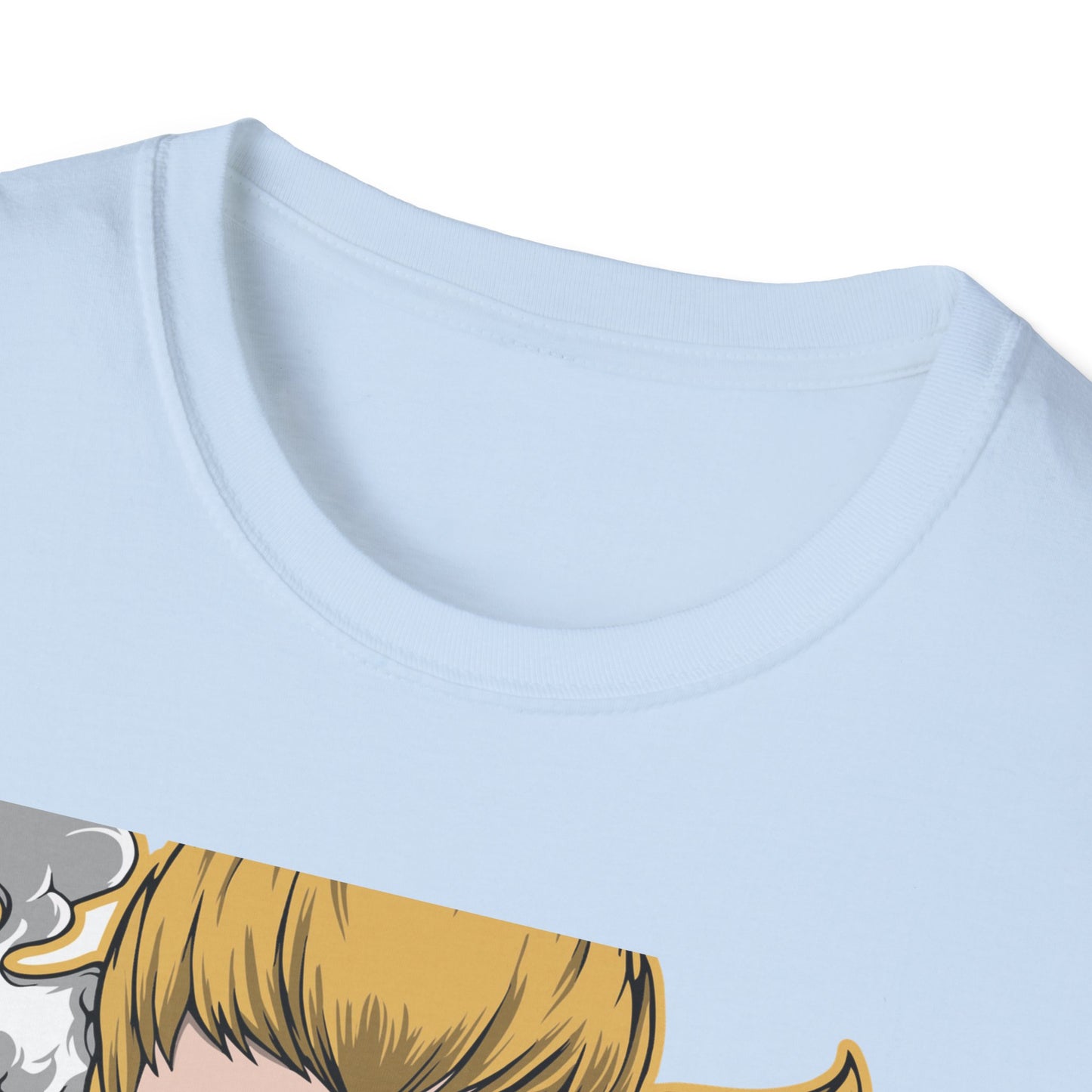 Captivating Mythic Hero T-Shirt | Dynamic Golden Warrior Anime Style Graphic Tee for Gamers & Fantasy Fans