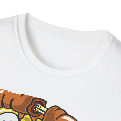 Dripping Zombie Pizza Slice T-Shirt - Ghoulish Horror Foodie Monster Tee for Halloween & Unique Style