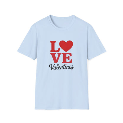 Radiant LOVE Heart Valentines T-Shirt | Sweet Romantic Gift Tee for Couples & Loved Ones | Express Your Affection!