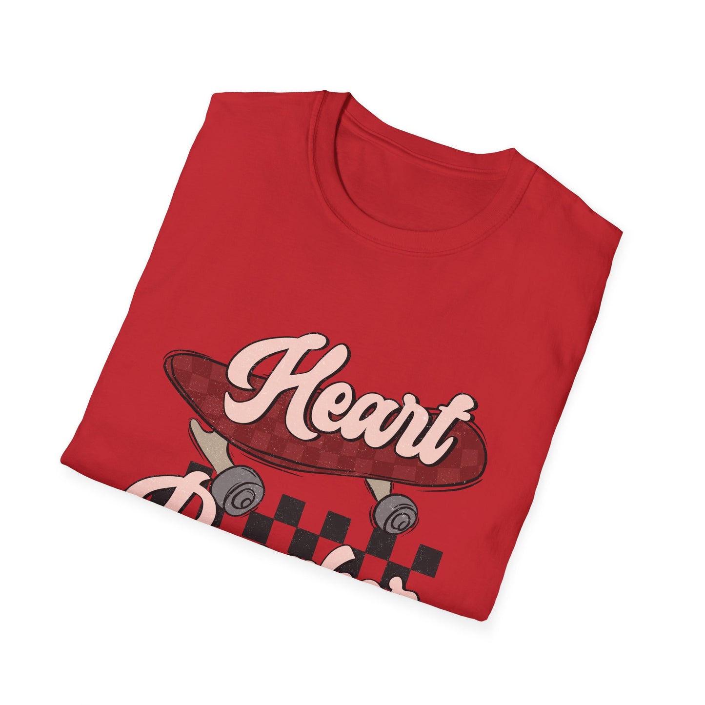 Awesome Heart Breaker Skateboard T-Shirt | Retro Vintage Skater Style Tee | Unique Grunge Graphic Top for Teens & Youth