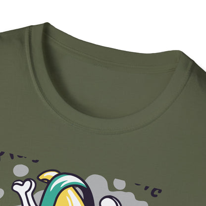 Epic Play Your Music Cool Banana T-Shirt | Retro Cartoon DJ Tee for Music Lovers | Vibrant & Unique Graphic Apparel