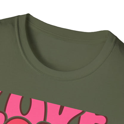 Vibrant Groovy LOVE XOXO T-Shirt | Retro Heart Bubble Letters Tee | Sweet Valentine's Day & Everyday Love Gift