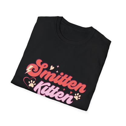 Adorable Smitten Kitten T-Shirt | Groovy Retro Cat Lover Tee | Perfect Pet Mom Gift | Cute & Chic