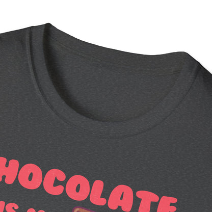 Charming Retro 'Chocolate is My Valentine' T-Shirt - Sweet Foodie & Galentine's Day Gift Tee