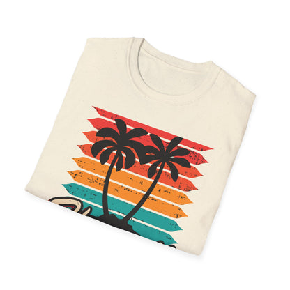 Awesome Vintage Hawaii Surf Session 1987 T-Shirt | Retro Palm Tree Beach Sunset Tee for 80s Style