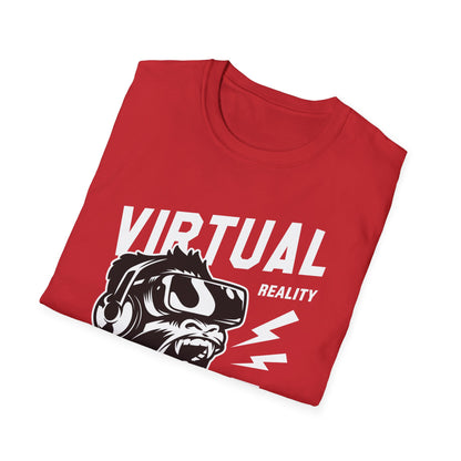 Roaring VR Gorilla T-Shirt - Epic Gamer Ape Headset Tee | Primal Virtual Reality Tech Apparel