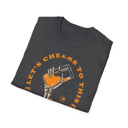 Awesome Skeleton Hand Cocktail T-Shirt - 'Cheers to This Summer Party' Beach & Vacation Tee
