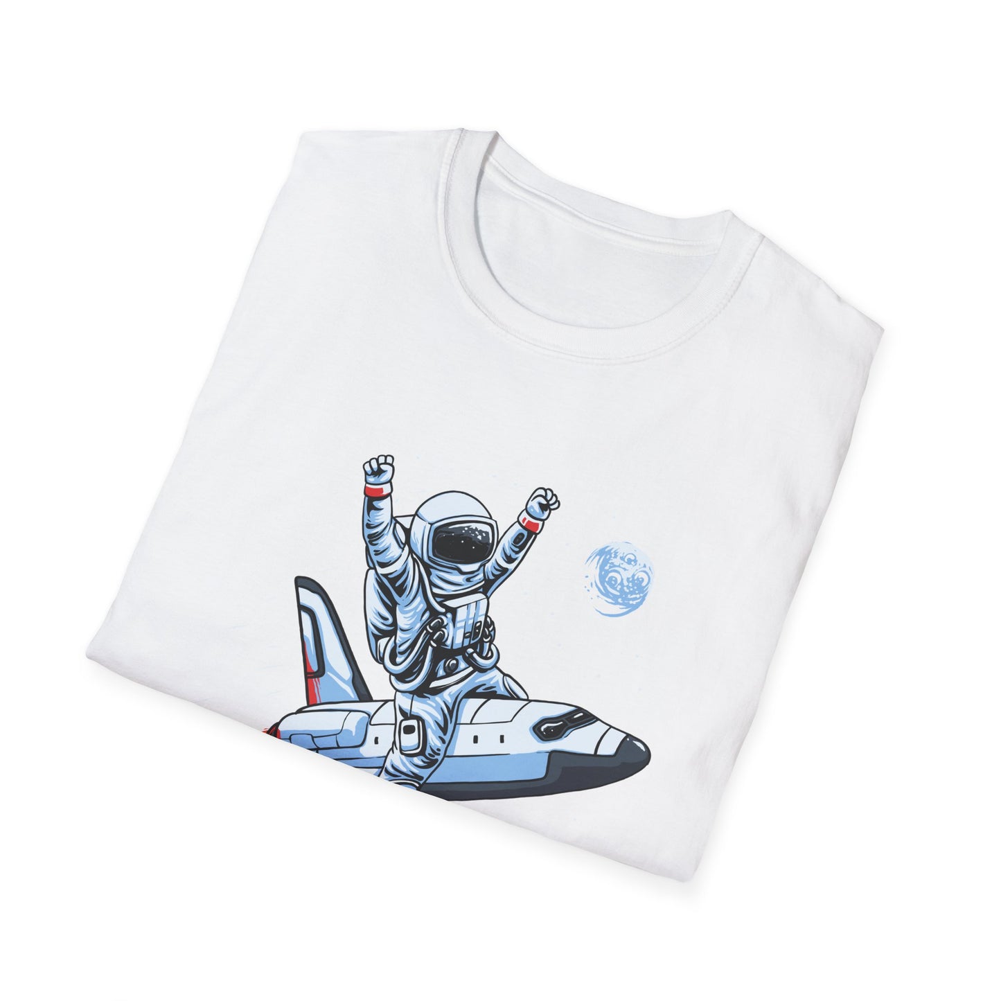 Blasting Off! Epic Astronaut Space Shuttle T-Shirt | Dynamic Galactic Adventure Tee for Space Lovers