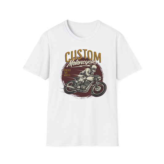 Epic Custom Motorcycle T-Shirt | Vintage Cafe Racer Biker Tee | Forever Two Wheels Rider Gift