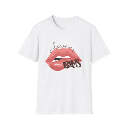 Irresistible Love Bites Lips T-Shirt | Trendy Women's Graphic Tee | Fierce & Chic Statement Top for Her