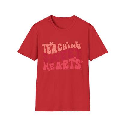 Adorable Teaching Sweet Hearts T-Shirt - Perfect Retro Valentine's Gift for Educators & Teachers