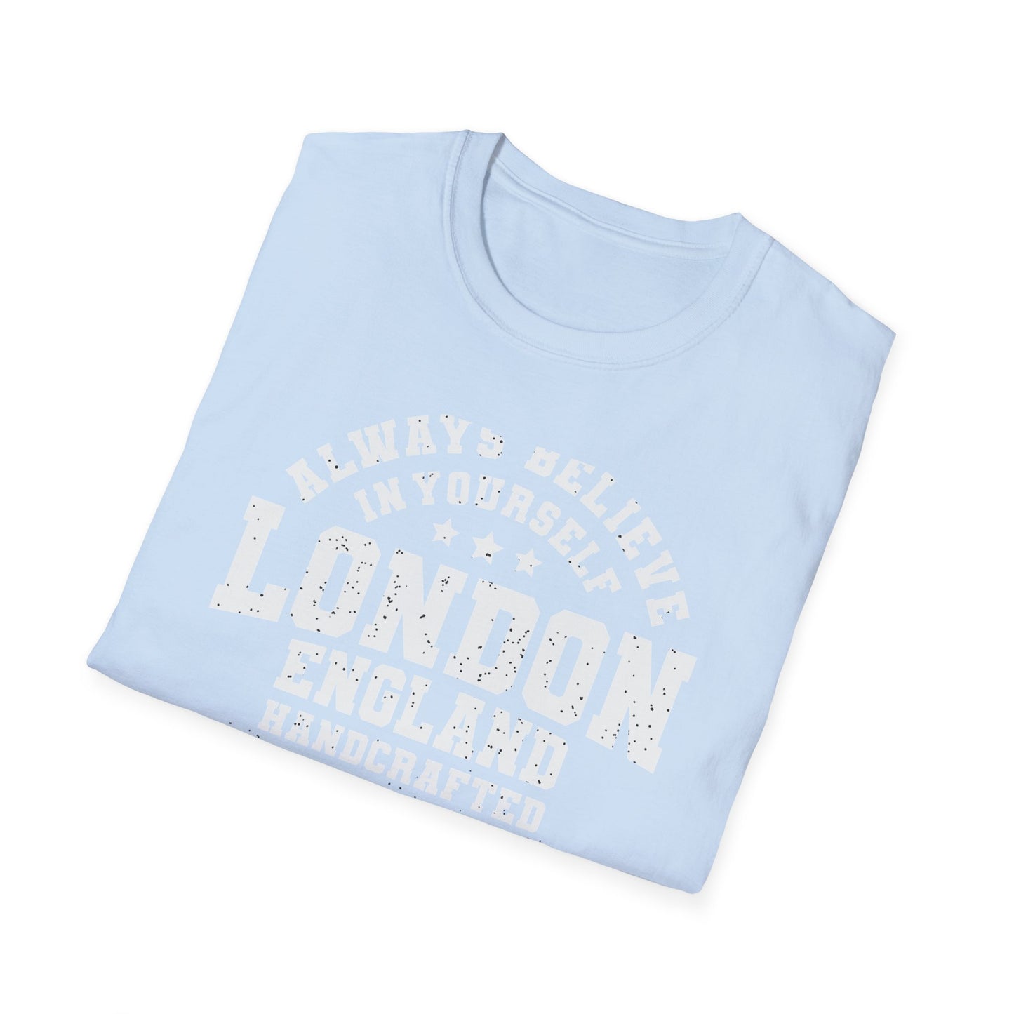 Vintage London Athletic Dept T-Shirt | England Collegiate Style 'Believe in Yourself' Tee | Premium Quality & Empowering