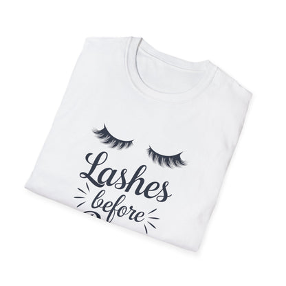 Fabulous Lashes Before Boys T-Shirt | Sassy Beauty Lover Tee | Chic Women's Empowering Gift
