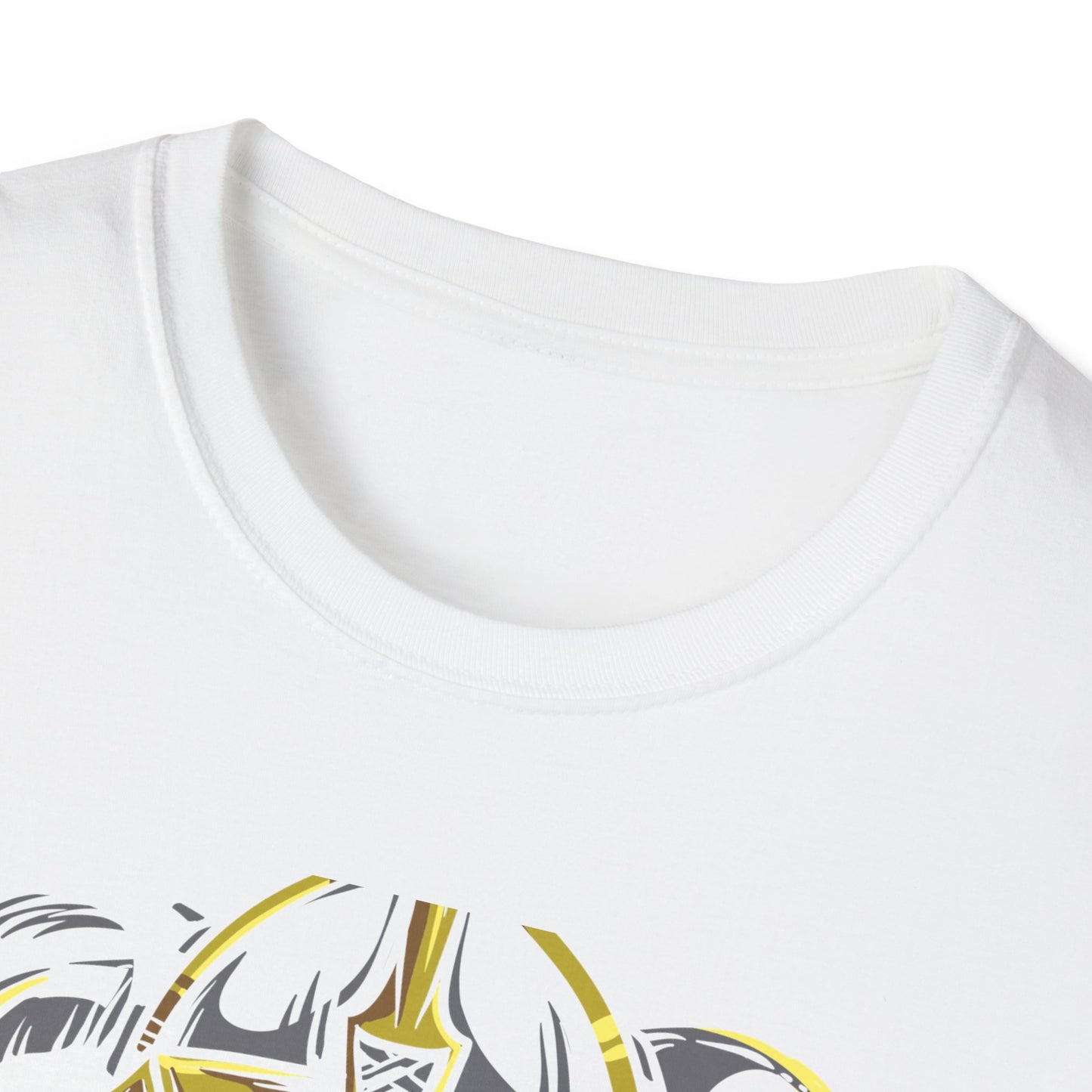 Majestic Viking T-Shirt: Legendary Norse Warrior with Golden Horned Helmet & Braided Beard - Epic Men's Tee Gift