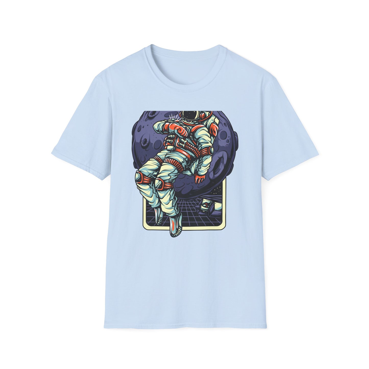 Epic Spaceman Time Check T-Shirt | Retro Astronaut Moon Mission Tee | Unique Sci-Fi Graphic Apparel for Space Lovers