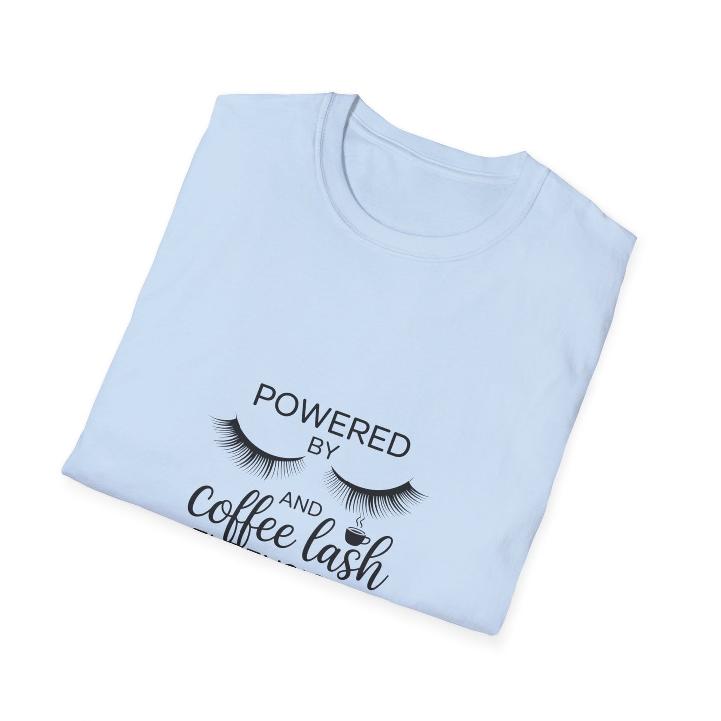 Empowering Lash Lover T-Shirt | Powered By My Extensions | Chic Beauty Tee for Lash Artists & Fans